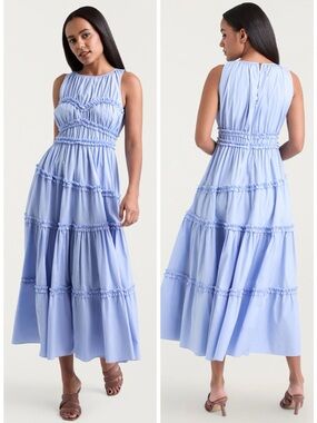 Like New - Cinq à Sept Sirrina Tiered Midi Dress (6)